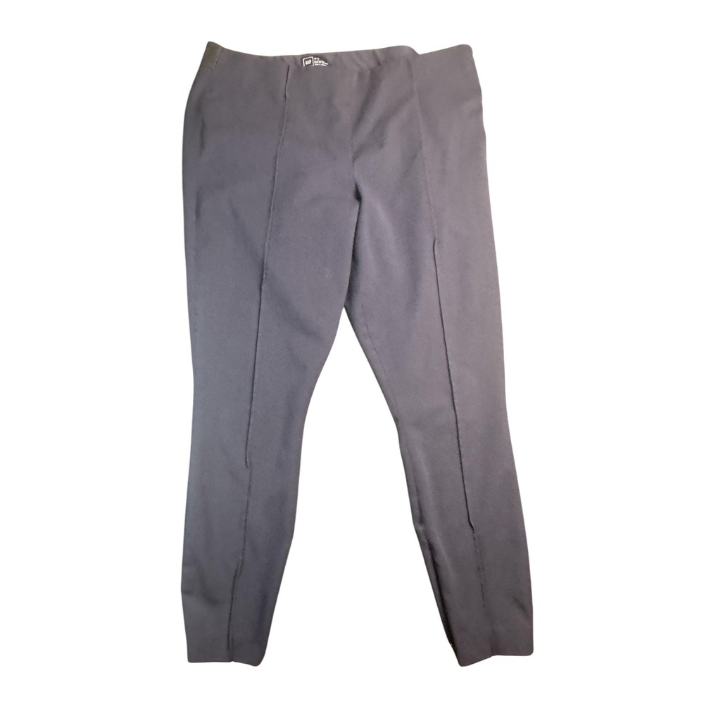 GAP‎ Pants Womens 18L Navy Bi-Stretch Side Zip Skinny Ankle Zippers Office Work